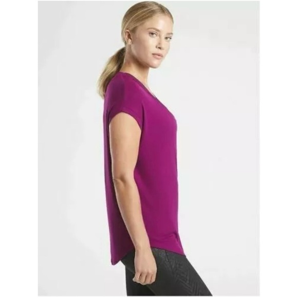 Athlete CLOUDLIGHT RIB STRATUS Exotic Fuchsia TEE - Picture 13 of 14